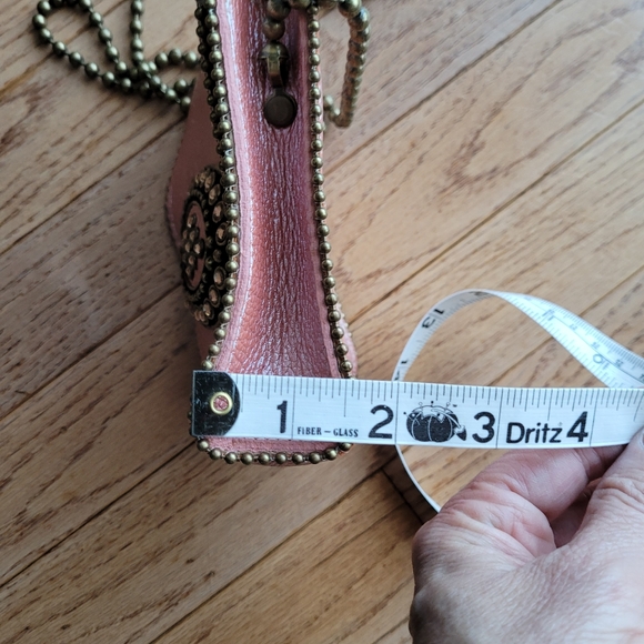 Leatherock Medallion Rhinestone Studded Chain Crossbody Purse Phone Bag - Picture 14 of 15